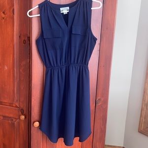 Navy blue dress, size medium, Monteau brand, barely worn